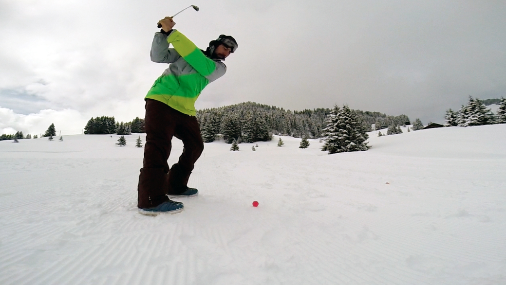 Snow golf Villars