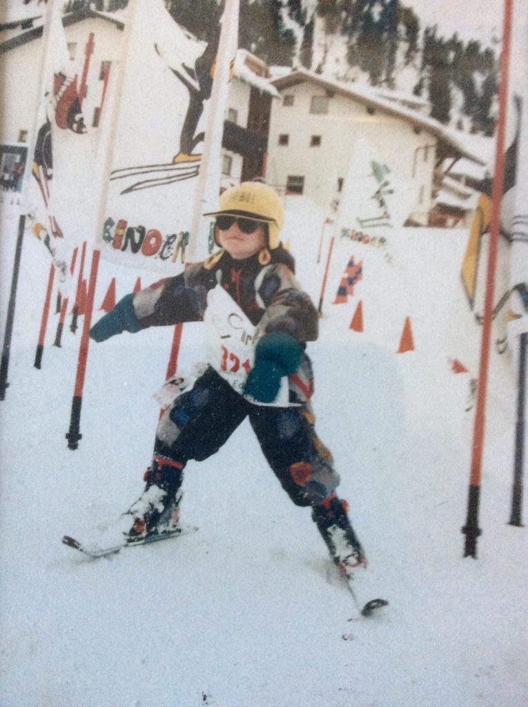 Skiing at 3 years old