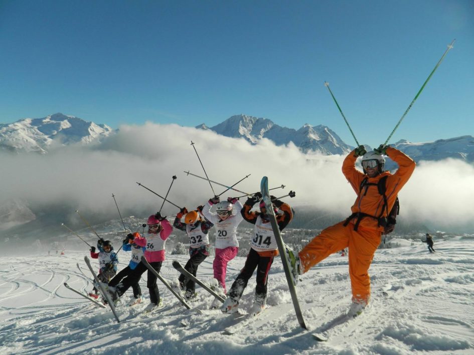 New generation ski lesson