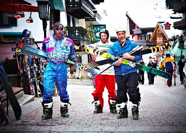 These boys may need Carrying Skis 101 lessons