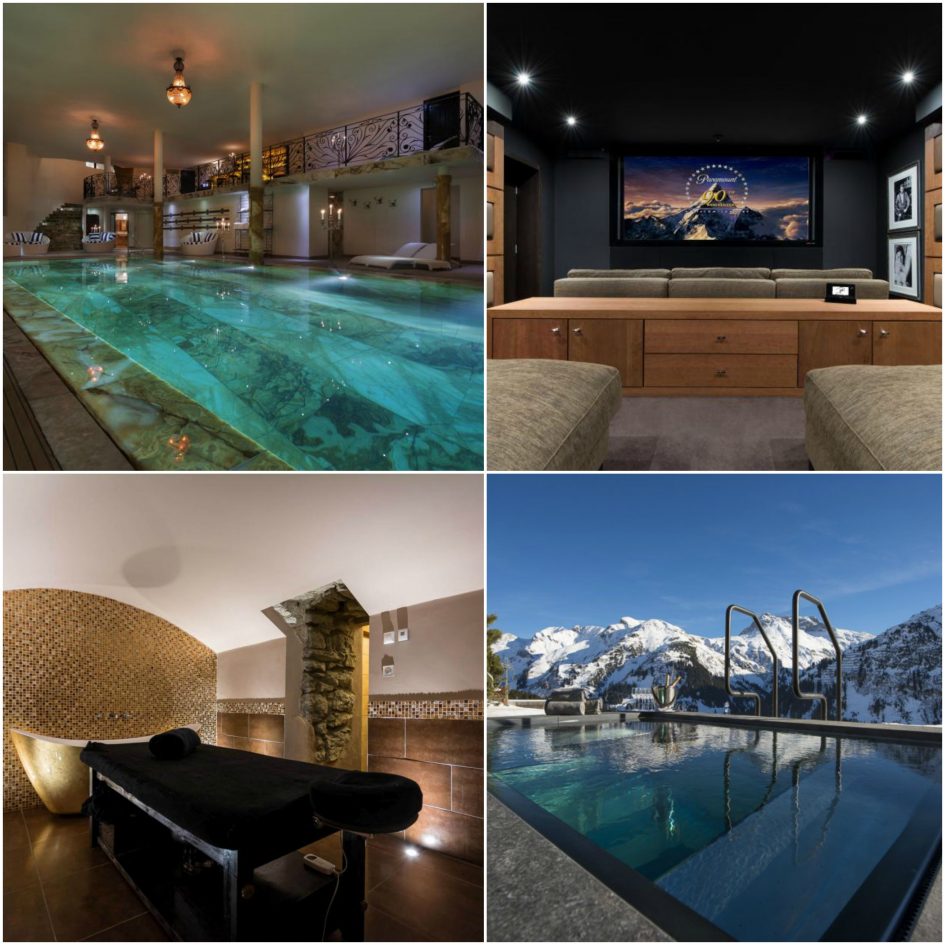 apres ski, provate apres ski, wellness apres ski, luxury chalet with swimming pool, luxury chalet with cinema