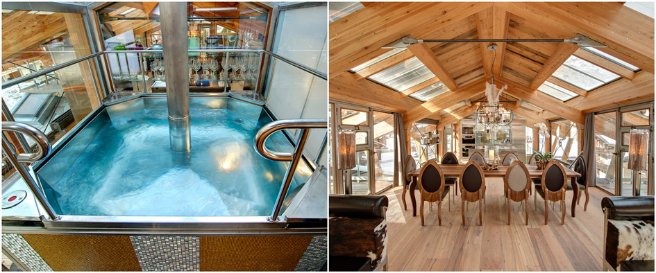 chalet with hot tub Zermatt, luxury chalet Zermatt, heinz julen