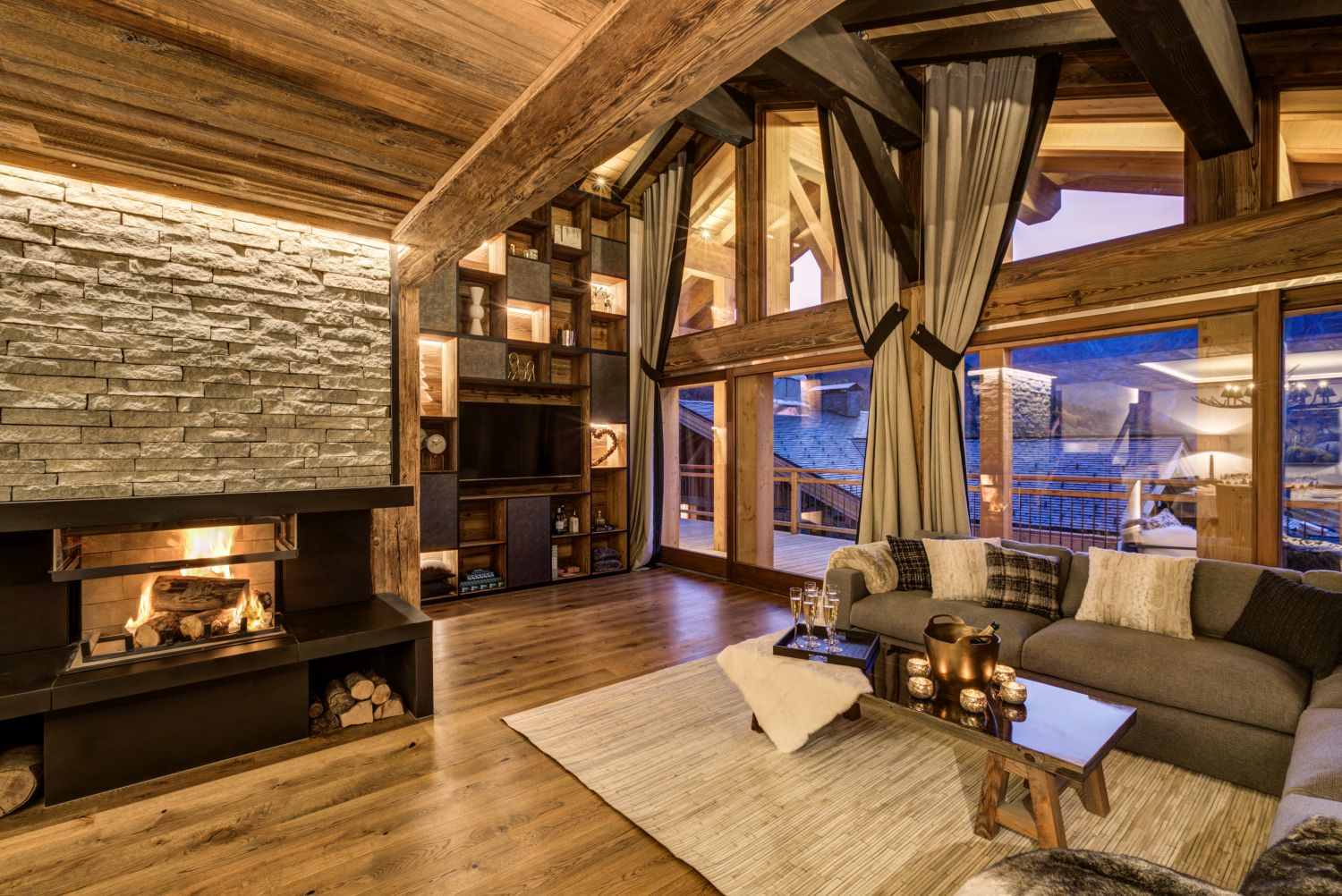 beginner friendly ski chalets, ski chalets for beginners, ski-in ski-out chalets, luxury ski chalets 