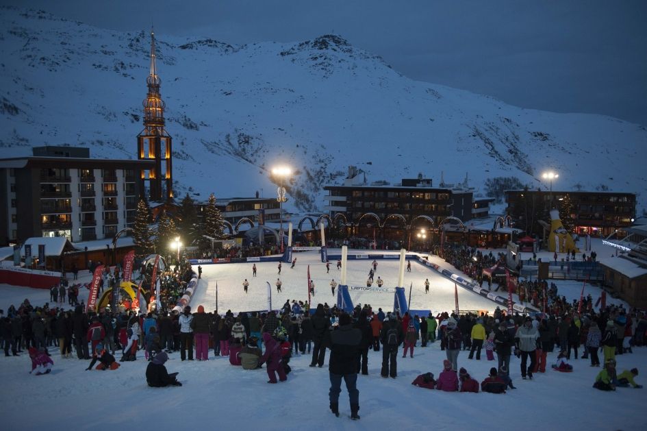 Snow Rugby Event in the Alps