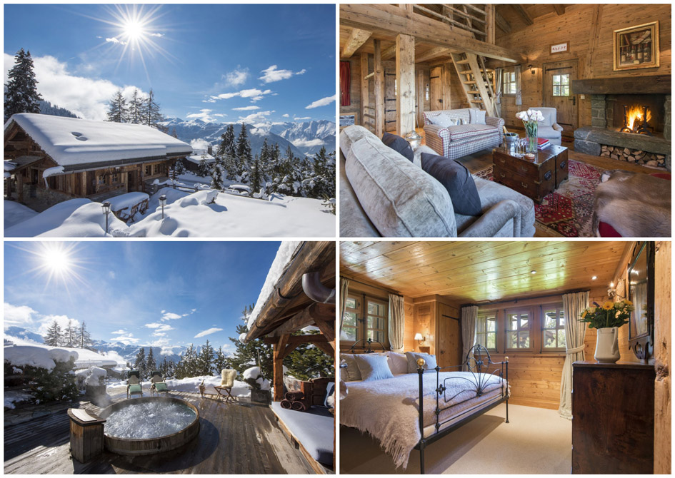Romantic chalets with a hot tub. romantic ski chalet Verbier 