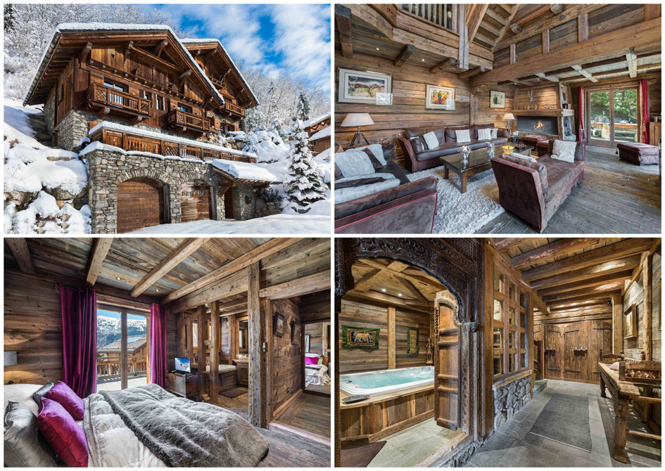 Ski chalets for couples, romantic ski chalets in Meribel, Romantic ski holiday, romantic mountain holiday 