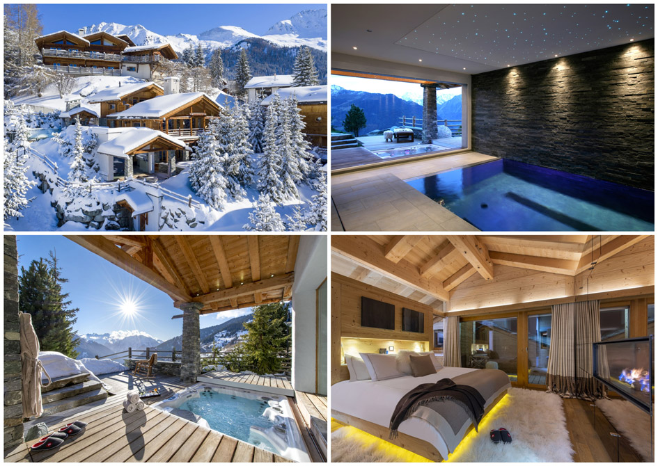 Ski chalets for two, romantic chalets Verbier, Verbier ski holiday, romantic ski holiday, romantic ski chalet Switzerland