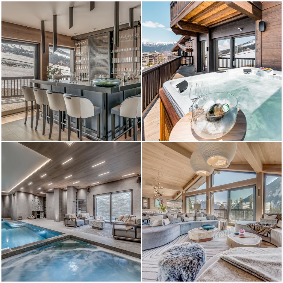 ski in ski out chalet in Courchevel, Courchevel Moriond luxury ski chalet, luxury chalet in Courchevel Moriond