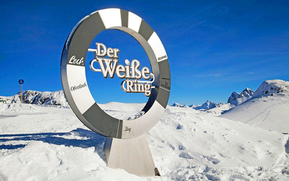 white ring Alrberg, Austria white ring, longest ski route in Austria, Der Weiße Ring