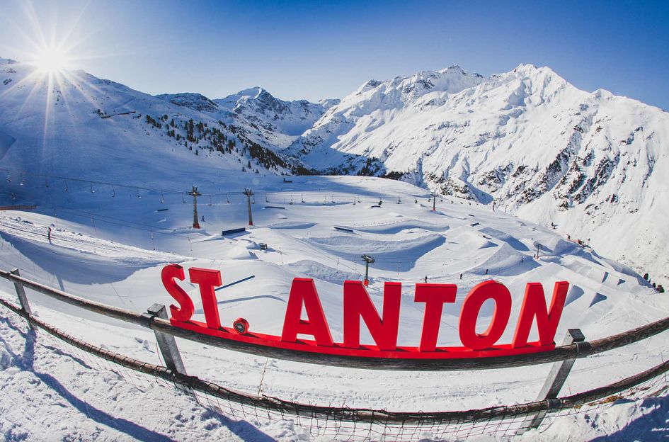 snow park in St Antn St Anton snow park, ski holidays in St Anton, Rendl snow park
