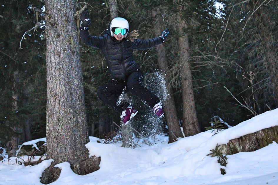 skiing, jump, The Three Valleys 