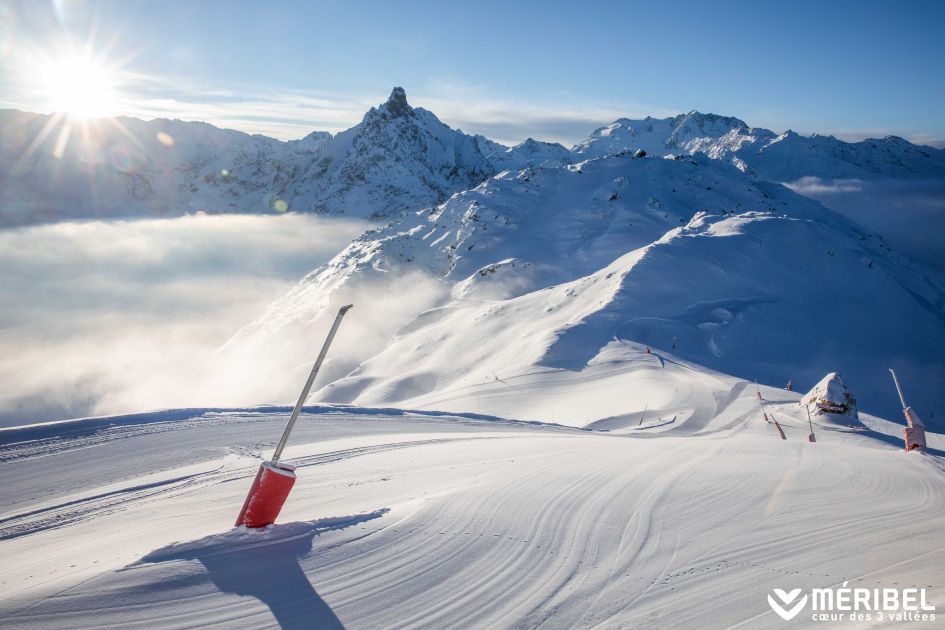 The slopes of Méribel, one of a number of French resorts that are good for beginners.