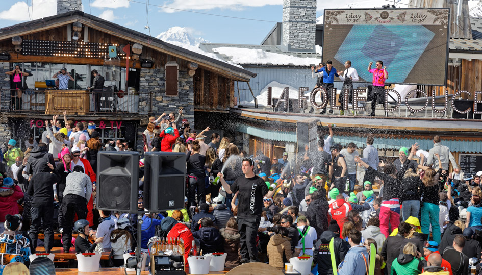 Be reminded of party moments in La Folie Douce in Val d'Isere, behind your computer screen.