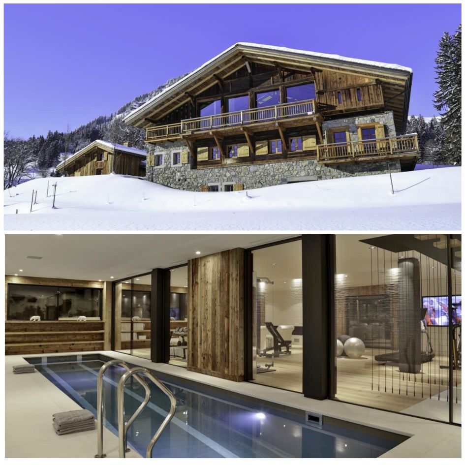 Fermes à la Leonthine completes our list of Megeve luxury ski chalets for your luxury ski holiday in Megeve. The chalet's exterior is in a typical Megeve style, housing bountiful luxury interiors and facilities for 14 guests inside.