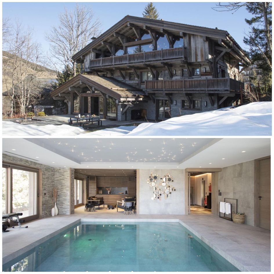 Chalet des Ecureuils is an elegant Megeve ski chalet for your stay. This luxury ski chalet has been beautifully decorated, features beautiful wellness facilities including a swimming pool and even has a private, sheltered garden space at the back of the property.