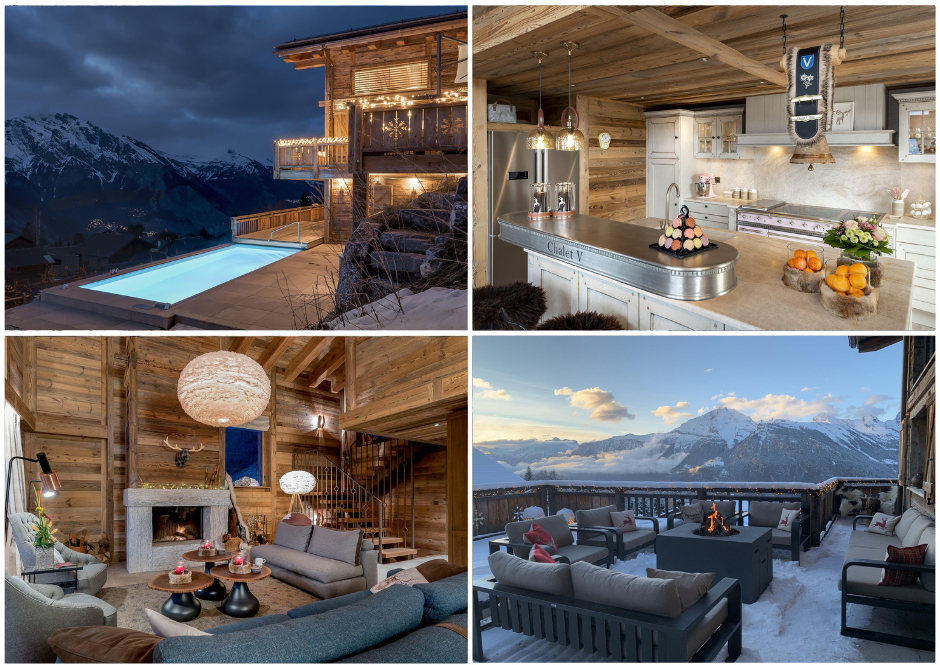 Chalet V, La Tzoumaz, Verbier. An ideal luxury chalet for couples.