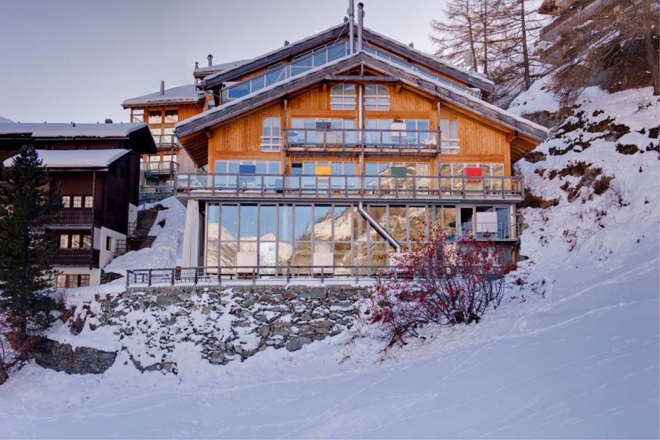 Heinz Julen Loft exterior featuring as one of the best luxury self catered ski chalets in Zermatt