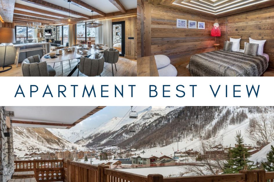 Apartment Best View, Best View bed and breakfast, luxury bed and breakfast chalets in Val d'Isere, luxury bed and breakfast chalet, Apartment Best View Val d'Isere, luxury catered chalet in Val d'Isere, Val d'Isere bed and breakfast chalets