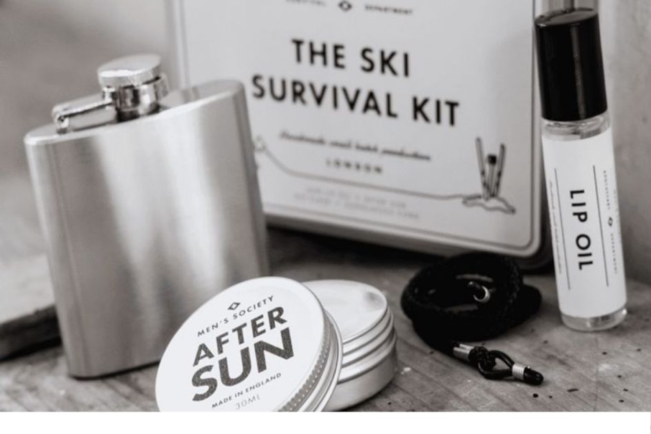 ski survival kit, gifts for skier, mens ski gifts, Christmas gifts for men