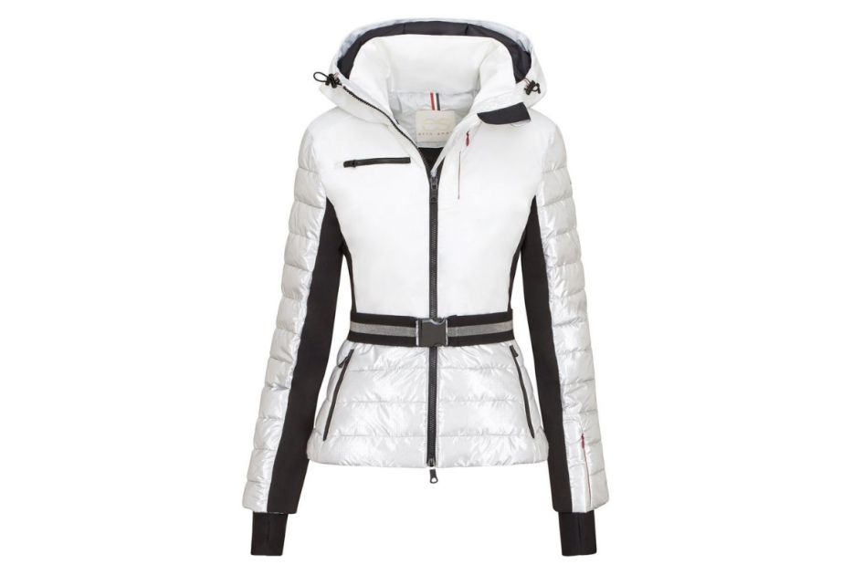 women's ski jacket, recycled ski jacket, fashionable ski jacket, ladies ski jacket