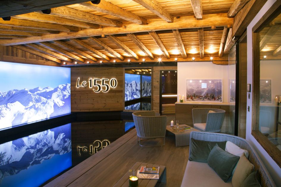 Chalet Le 1550, Courchevel Village Pool area at Chalet Le 1550 in Courchevel Village