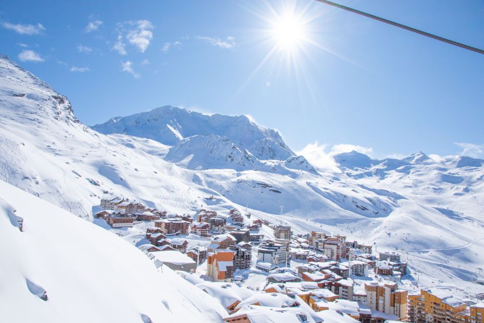 ski resort in the Three Valleys, Val Thorens