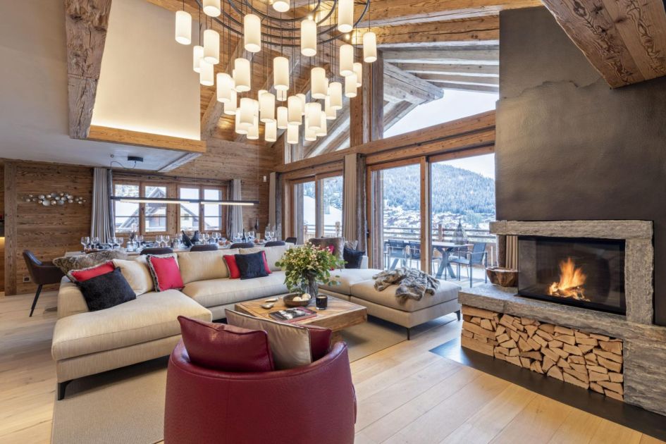 Chalet EastRock, set over 5 floors and sleeping 8-10 guests, showcases sophistication throughout its luxury interiors - perfect for a luxury seasonal chalet rental in Verbier.