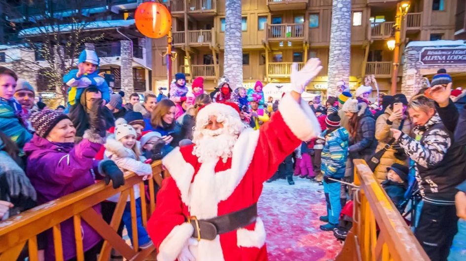 Meet Santa in Val d'Isere. Credits: See Val d'Isere Meet Santa in Val d'Isere. Best ski resorts to spend Christmas