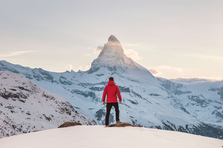 Ready to take on the mountain. Overcoming your ski nerves and facing the mountain without fear, ready to take on the slopes.