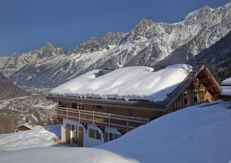 luxury ski in ski out chalet in Chamonix