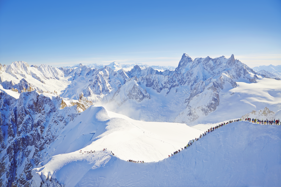 La Vallee Blanche Chamonix Mont Blanc
