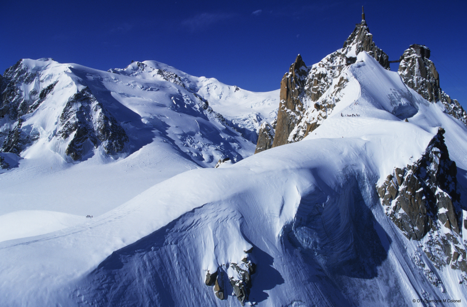 The Aigiulle du Midi in Chamonix is a landmark not to be missed. With stunning views reaching the Swiss and Italian borders, its a Chamonix bucket list item for everyone on a luxury ski holiday in Chamonix