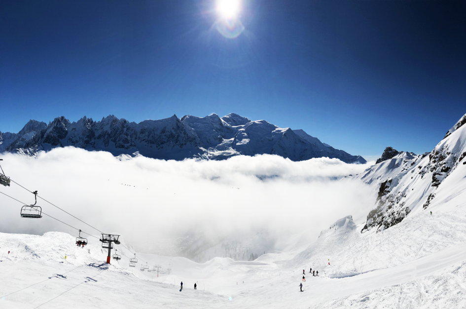 Chamonix Mont Blanc. Credit: Chamonix Tourist Office Luxury ski holidays in Chamonix