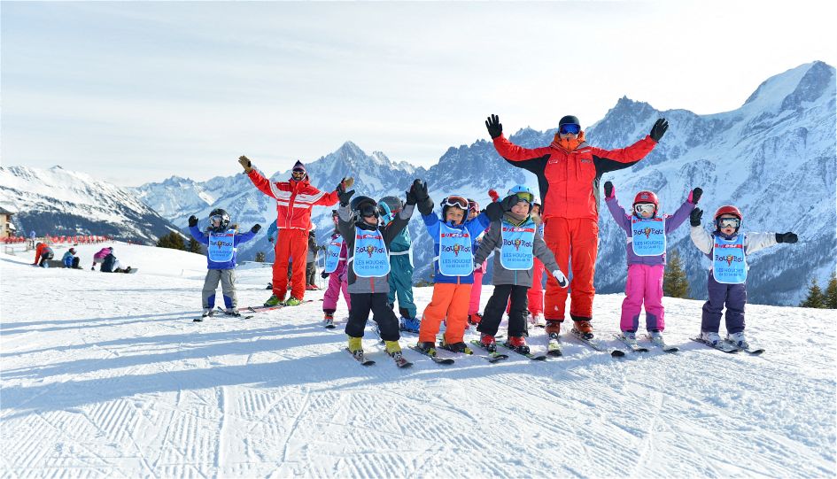Les Houches in Chamonix. Credit: Chamonix Tourist Office Les Houches ski school, Chamonix ski holiday for families