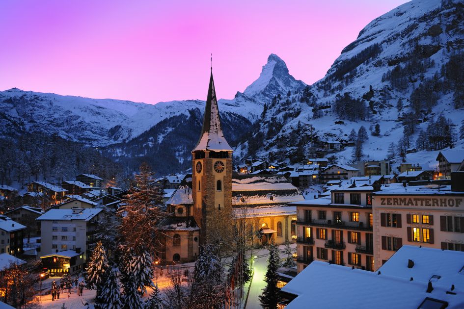 Zermatt is an excellent spring ski resort, for its snow-sure skiing and its music festival. 