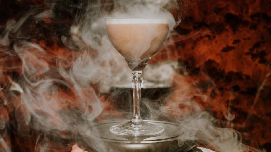 Specialty cocktail at Le Bar de Madame, Courchevel 1850. 