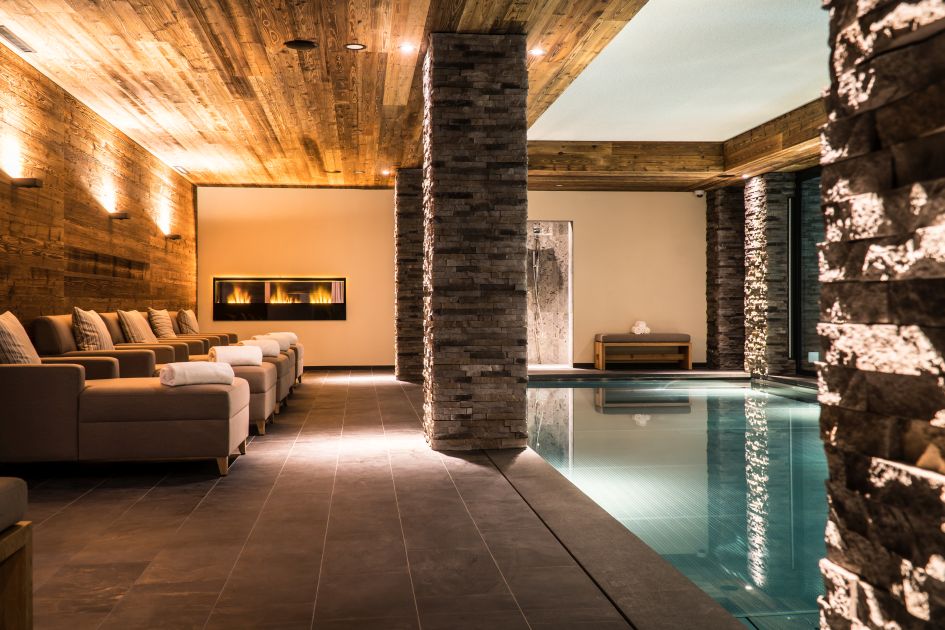 The Peak Health Spa in the Capra Hotel, a luxury 5* hotel in Saas-Fee.