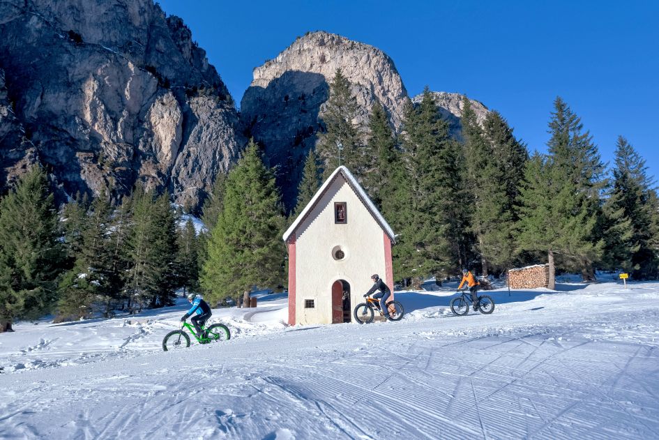Fat biking is just one of the many non-ski activities in Selva Val Gardena.