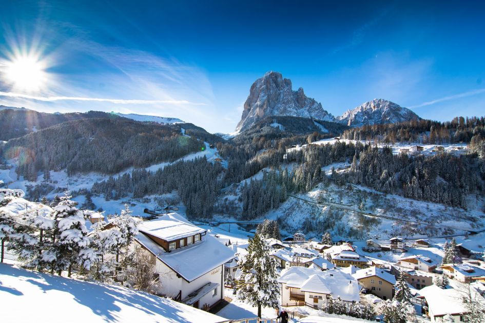 Santa Cristina, one of three villages that make up the Val Gardena ski resorts.