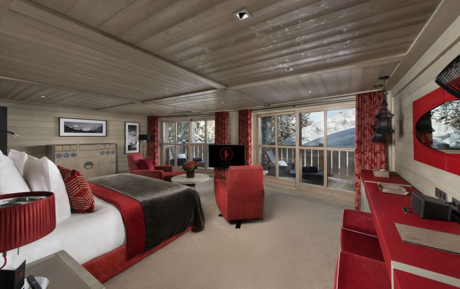 The Master bedroom of Le K2 Palace - Chalet Suite K3 in Courchevel 1850.