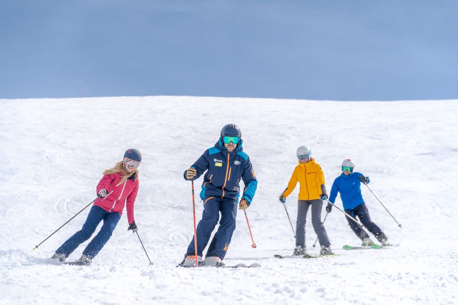 People skiing in Grandvalira on Andorra ski holidays.